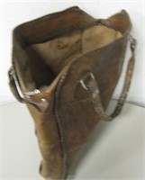 Vintage Leather Bag - 16" x 4" x 16"