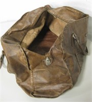 Vintage Leather Bag - 24" x 8" x 15"