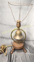 Vintage bell lamp 17in