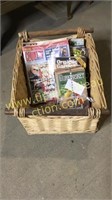 Large Basket of old magazines