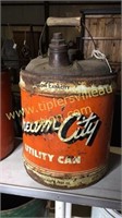 Vintage cream city utility can 5gal