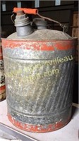 Vintage Galvanized fuel can 5gal