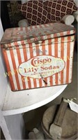 Vintage crispo lily sodas tin