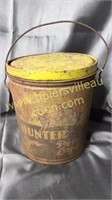 Small vintage hunter lard can 9in