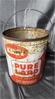 Vintage krey lard can no lid 8lbs