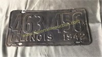 1942 Illinois license plate