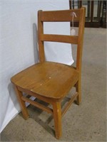 -4, Child's wood chair