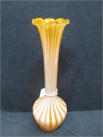 Art glass vase, orange
