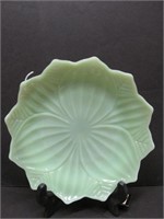 Green flower design plate