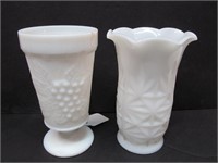 White vase & tumbler