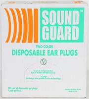 Ear Plugs, Uncorded, PVC Foam, Orange/Green, 200 x