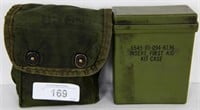 US Military Insert, First Aid Kit Case with Cover