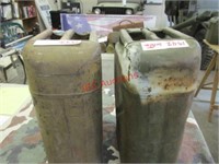 WWll Era Military Gas And Water Cans