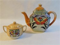 Japanese Tea Pot & Noritake Sugar Bowl