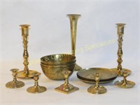 Brass Candle Holders Bowls Plates