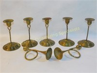 Twisted Stem Brass Candleholders & More