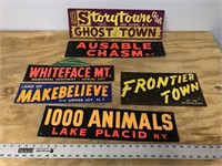 LOT OF 6 CARDBOARD SIGNS