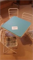Kid Card Table & 5 Chairs