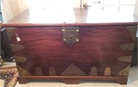 Beautiful Asian Dowry Chest Wooden
