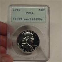 1962 Graded PR64 Half Dollar