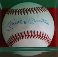 MICKEY MANTLE SIGNED RAWLINGS AMERICAN LEAGUE