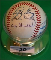 HALL OF FAME SIGNED BASEBALL TO INCLUDE TED