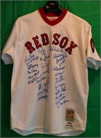 AUTHENTIC MITCHELL & NESS RED SOX 1975 TEAM