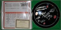 ROLLING STONES REMO AUTOGRAPHED DRUM HEAD, SIGNED