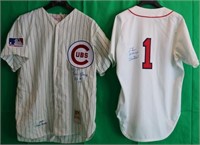 2 HALL OF FAME JERSEYS . ONE IS MITCHELL & NESS.