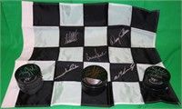 NASCAR LOT WITH 3 JOHN FORCE RACING PISTONS ALSO