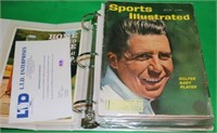 BINDER CONTAINING 22 SIGNED SPORTS ILLUSTRATED