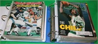 2 BINDERS CONTAINING SPORTS ILLUSTRATED MAGAZINES