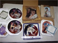 6 Elvis Collectors Plates