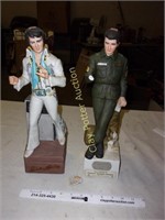 2 Elvis Whiskey Decanters