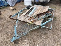2017 Shopmade Trailer w/Ramps *bill of sale only*