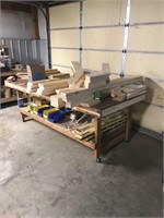 Movable Work Table - 8' x 4' x 3'