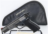 Browning HI Power Semi Auto 9mm Pistol w/case