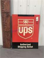 UPS plastic two-sided sign