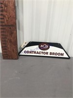 DQB Industries Contractor Broom tin sign