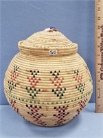 Big and beautiful hand made grass basket, lots of