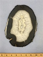 Beautiful geode sliver, approx. 9" x 7"   (a 7)
