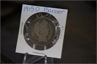 1915-D Barber Half Dollar 90%