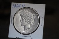 1922-D Peace Silver Dollar 90%