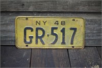 1948 New York License Plate