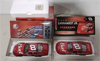 2 Dale Earnhardt Jr die cast cars