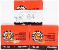 60 Rounds of Red Army Standard 7.62X39 Ammo