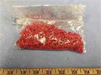 Bag of small red coral beads         (11)