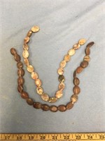 2 Strands of jasper stone beads         (11)