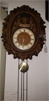 Working Cuckoo Clock w/ Pendulum & Weights