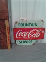Coca-Cola Fountain Service tin sign